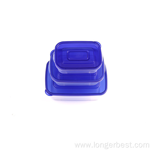 Plastic food storage box set